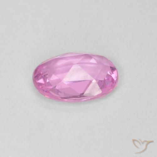 Sapphire Gemstone in 5.9 x 4.2 mm Size for Sale, Sapphire Stone in Medium Pink Color