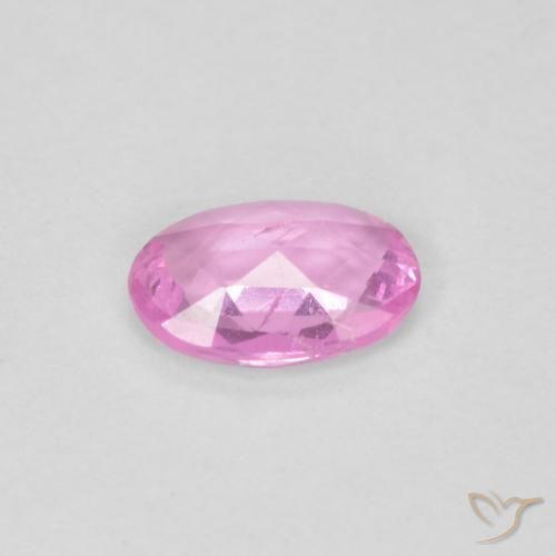 Sapphire Gemstone in 5.7 x 3.9 mm Size for Sale, Sapphire Stone in Royal Purple Pink Color