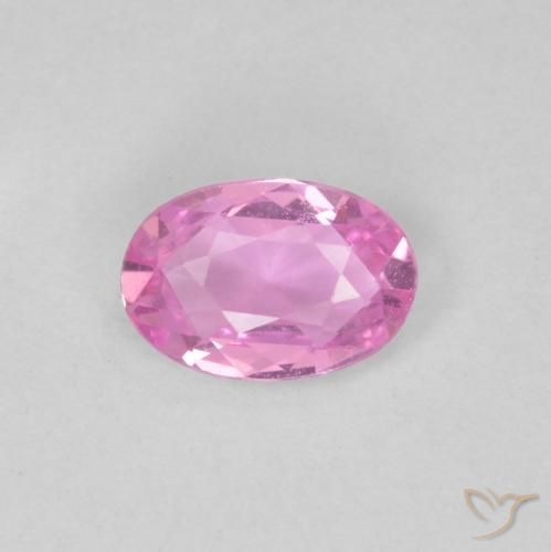 Saphir Rose oval facet 5,8 x 4mm de Madagascar, poids de 0,42 ct, pierre gemme naturelle Chauffé de pureté vvs, 1 pièce de saphir, couleur : Rose moyen, dureté de Mohs de 9 convient aux bijoux de tous les jours, pierre de sagesse, Pierre du zodiaque Taureau, Photo A
