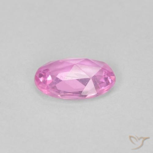 Sapphire Gemstone in 6 x 4 mm (calibrated) Size for Sale, Sapphire Stone in Medium Pink Color