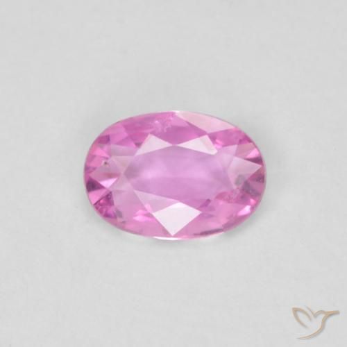 0.38ct Natural Intense Pink Sapphire, Oval, VVS