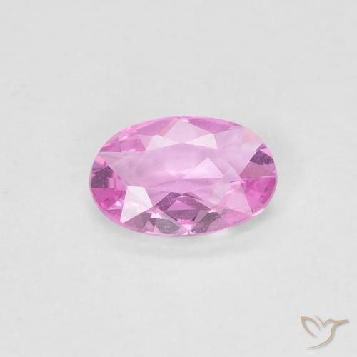 0.35ct Natural Light Pink Sapphire, Oval, VVS, Photo A