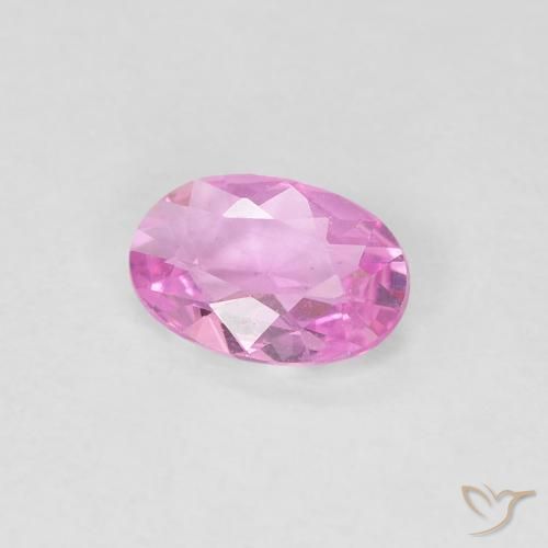 0.35 ct Pink Sapphire Stone, Natural Sapphire in Oval Facet Shape for Sale