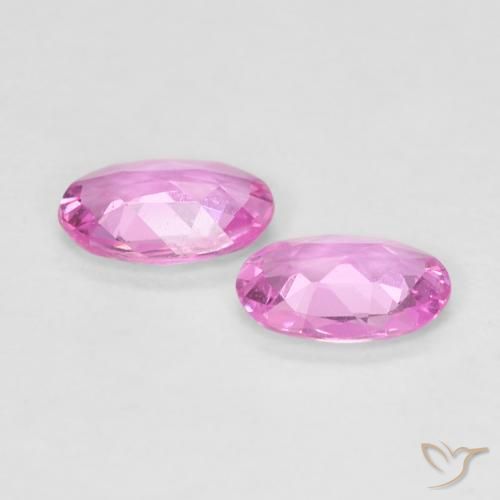 Sapphire Gemstones in 5.7 x 3.8 mm Size for Sale, Sapphire Stones in Light Pink Color
