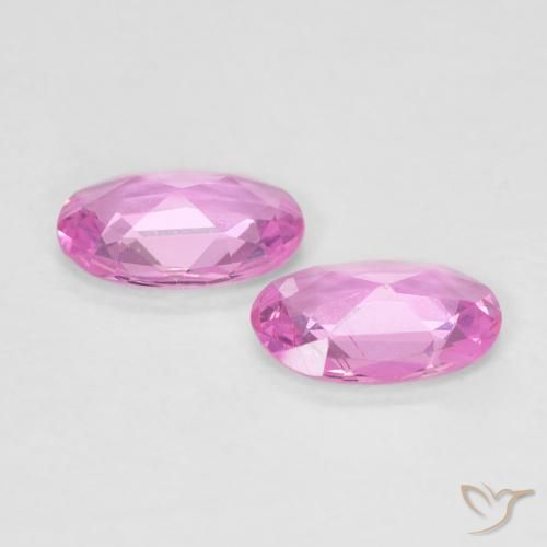 Sapphire Gemstones in 6 x 4 mm (calibrated) Size for Sale, Sapphire Stones in Pink Color