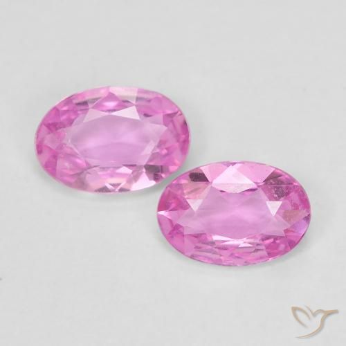 0.81 ct Pink Sapphire, 5.9 x 4.1 mm Oval Cut From Madagascar, Photo A