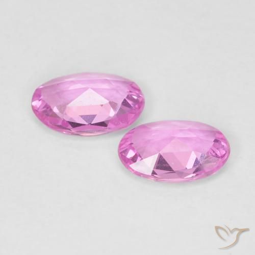Sapphire Gemstones in 6 x 4 mm (calibrated) Size for Sale, Sapphire Stones in Pink Color