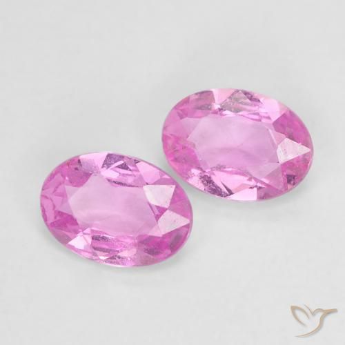 0.97 ctw Purple Sapphire Stones, Natural Sapphire in Oval Facet Shape for Sale