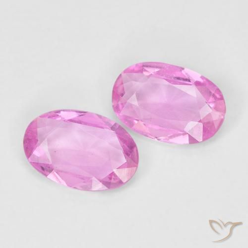 0.77 ctw Purple Sapphire Stones, Natural Sapphire in Oval Facet Shape for Sale