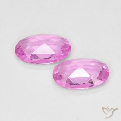 Sapphire Gemstones in 6 x 4 mm (calibrated) Size for Sale, Sapphire Stones in Medium Purple Color