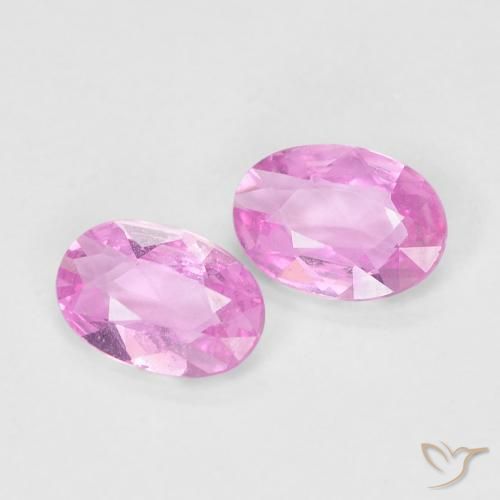 0.72 ctw Purple Sapphire Stones, Natural Sapphire in Oval Facet Shape for Sale