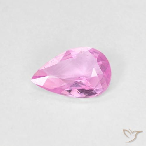 Zaffiro viola da 0,29 ct, taglio a pera da 5,8 x 3,8 mm dal Madagascar, Photo A
