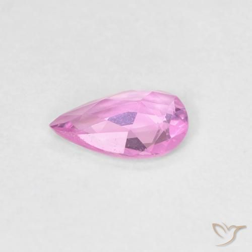 Sapphire Gemstone in 5.8 x 3.8 mm Size for Sale, Sapphire Stone in Purple-Pink Color