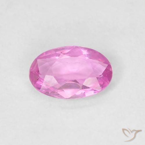 0.46ct Natural Bright Pinkish Purple Sapphire, Oval, VVS
