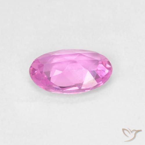 Sapphire Gemstone in 6 x 4 mm (calibrated) Size for Sale, Sapphire Stone in Bright Pinkish Purple Color