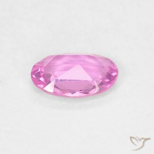 Sapphire Gemstone in 6 x 4 mm (calibrated) Size for Sale, Sapphire Stone in Bright Pinkish Purple Color