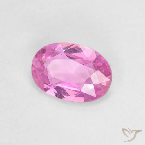 0.47 ct Purple Sapphire Stone, Natural Sapphire in Oval Facet Shape for Sale