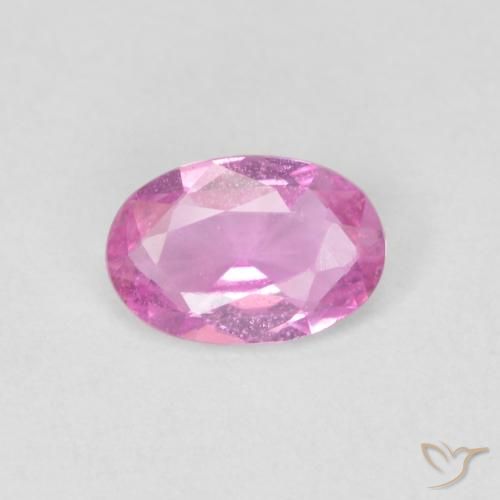 0.41ct Natural Light Royal Purple Pink Sapphire, Oval, VS