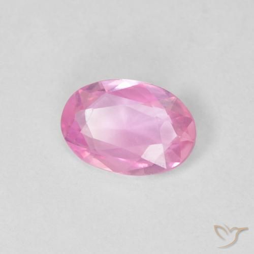 0.37 ct Pink Sapphire Stone, Natural Sapphire in Oval Facet Shape for Sale