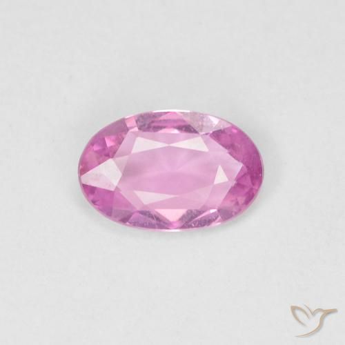 0.38ct Natural Hot Pink Sapphire, Oval, VVS