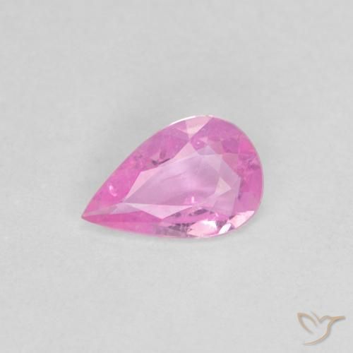 0.30ct Natural Hot Pink Sapphire, Pear Shape, VS