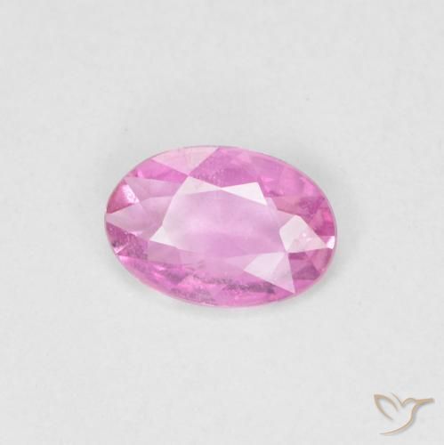 0.34 ct Pink Sapphire Stone, Natural Sapphire in Oval Facet Shape for Sale