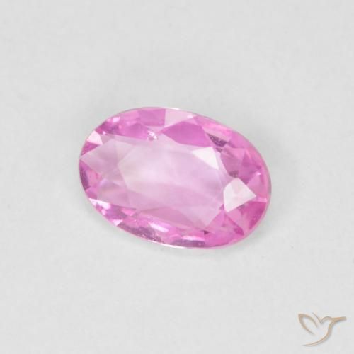 0.38 ct Purple Sapphire Stone, Natural Sapphire in Oval Facet Shape for Sale