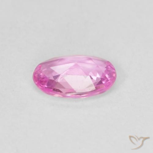 Sapphire Gemstone in 5.7 x 4 mm Size for Sale, Sapphire Stone in Bright Pinkish Purple Color