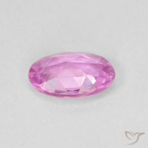 Sapphire Gemstone in 6 x 4 mm (calibrated) Size for Sale, Sapphire Stone in Purple-Pink Color