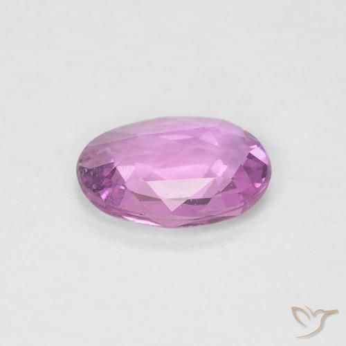 Sapphire Gemstone in 6.6 x 4.8 mm Size for Sale, Sapphire Stone in Light Pink Color