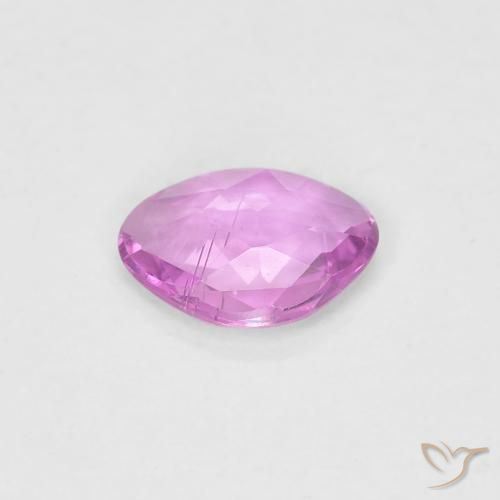 Sapphire Gemstone in 6.1 x 4.4 mm Size for Sale, Sapphire Stone in Light Pink Color