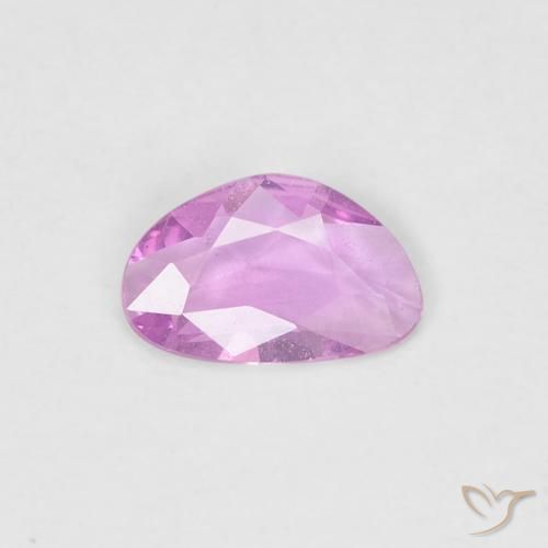 Saphir Fantaisie en damier des États-Unis 0,38 ct, dimension 6,7x4,2 mm, pureté VS, pierre gemme naturelle Chauffé, 1 pièce de saphir de couleur Rose clair, dureté Mohs de 9 convient aux bijoux de tous les jours, pierre de sagesse, Symbolise l'abondance et la prospérité, Photo A