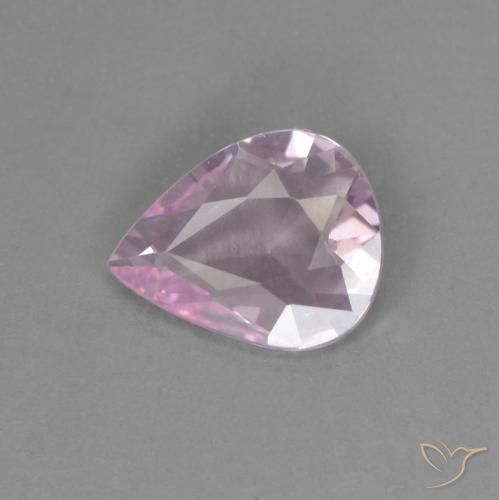 Zafiro rosa de 0,33 quilates, talla pera de 5,8 x 4,6 mm de Tanzania, Photo A