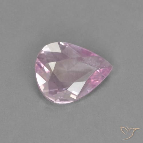 0.33 ct Pink Sapphire Stone, Natural Sapphire in Pear Facet Shape for Sale