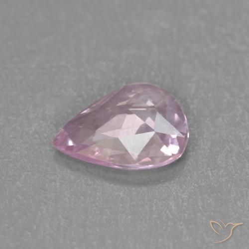 Sapphire Gemstone in 5.8 x 4.6 mm Size for Sale, Sapphire Stone in Cherry Pink Tone Color