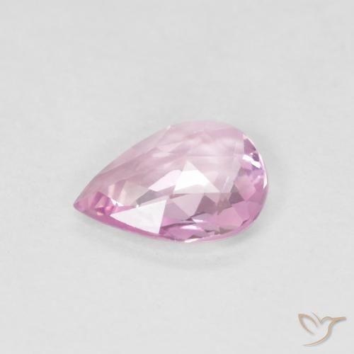 Sapphire Gemstone in 6 x 4.7 mm Size for Sale, Sapphire Stone in Very Light Pink Color
