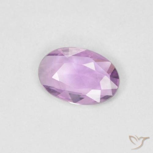 0.32 ct Purple Sapphire Stone, Natural Sapphire in Oval Facet Shape for Sale