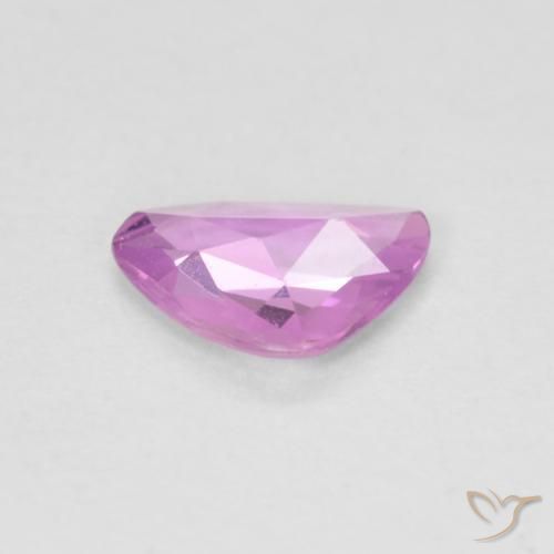 Sapphire Gemstone in 7 x 5 mm (calibrated) Size for Sale, Sapphire Stone in Purple-Pink Color