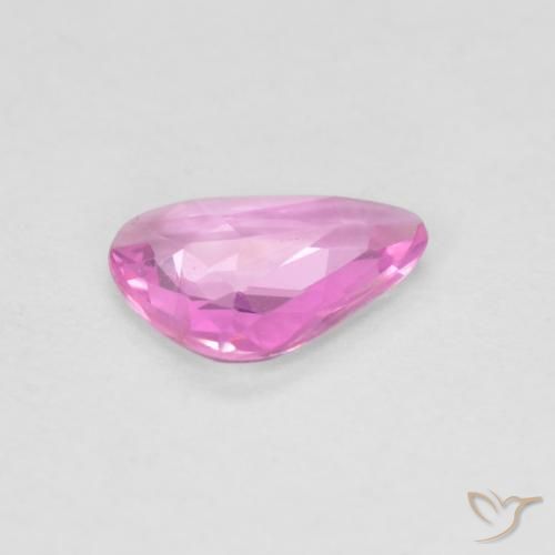 Sapphire Gemstone in 7 x 5 mm (calibrated) Size for Sale, Sapphire Stone in Bright Pinkish Purple Color