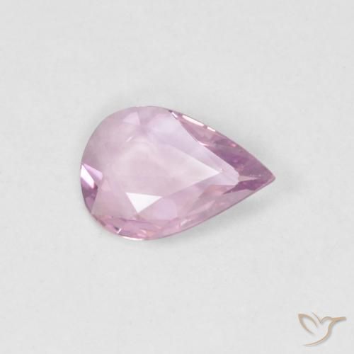 0.36 ct Purple Sapphire Stone, Natural Sapphire in Pear Facet Shape for Sale