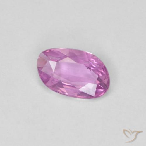 0.49 ct Purple Sapphire Stone, Natural Sapphire in Fancy Cut Shape for Sale