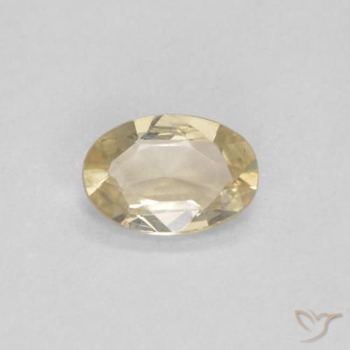 0.40ct Natural Cream Sapphire, Oval, VVS