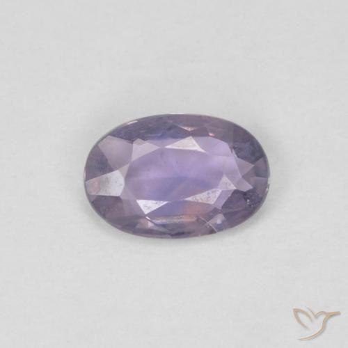 0.46 ct Violet Sapphire, 6.1 x 4.1 mm Oval Cut From Tanzania, Photo A