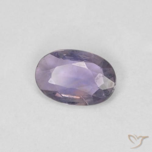 0.46 ct Violet Sapphire Stone, Natural Sapphire in Oval Facet Shape for Sale