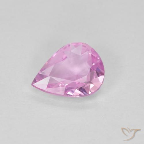 0.43ct Natural Light Pink Sapphire, Pear Shape, VVS