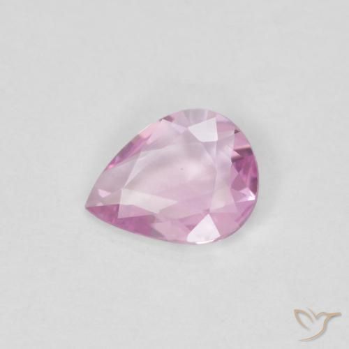 0.30 ct Pink Sapphire Stone, Natural Sapphire in Pear Facet Shape for Sale
