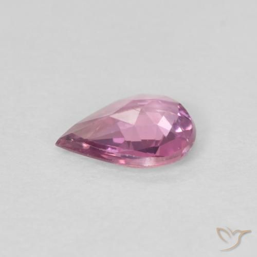 Sapphire Gemstone in 6 x 4.8 mm Size for Sale, Sapphire Stone in Light Magenta Color