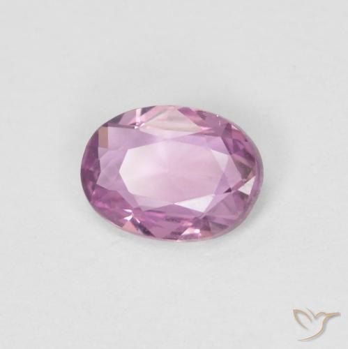 0.47 ct Pink Sapphire Stone, Natural Sapphire in Oval Facet Shape for Sale