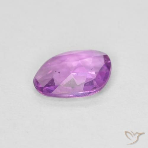 Sapphire Gemstone in 6.2 x 4.5 mm Size for Sale, Sapphire Stone in Pinkish Violet Color