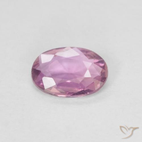 0.41ct Natural Light Magenta Sapphire, Oval, VVS-VS